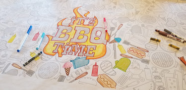 Its BBQ Time Table Size Coloring Sheet